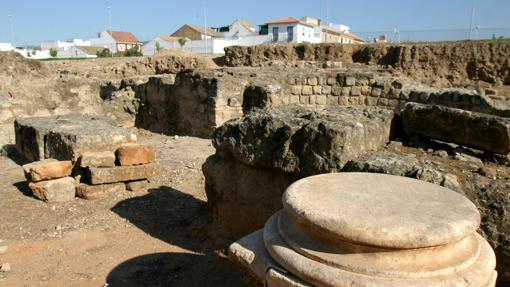 Restos en el yacimiento de Cercadilla