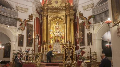 La imagen de San Rafael en la iglesia del Juramento
