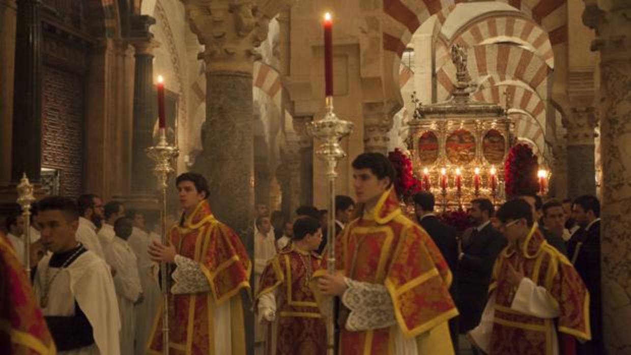 Las reliquias de los Santos Mártires, en el interior de la Mezquita-Catedral
