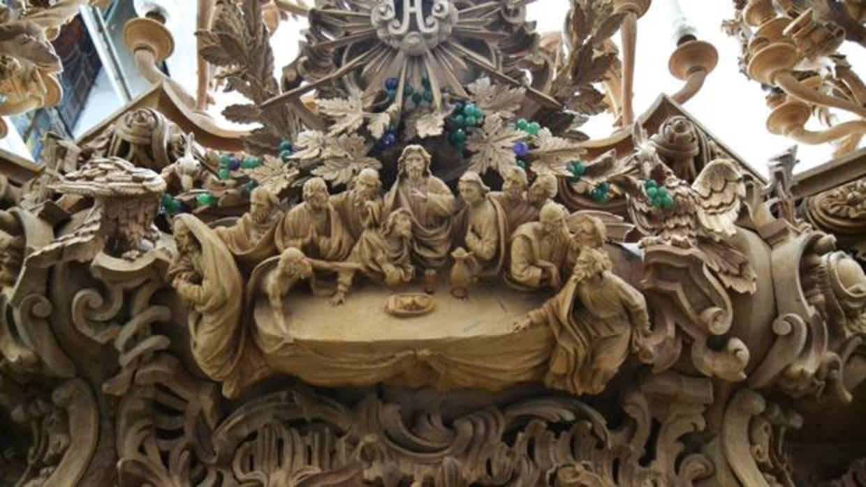 Cartela frontal del paso de misterio del Prendimiento