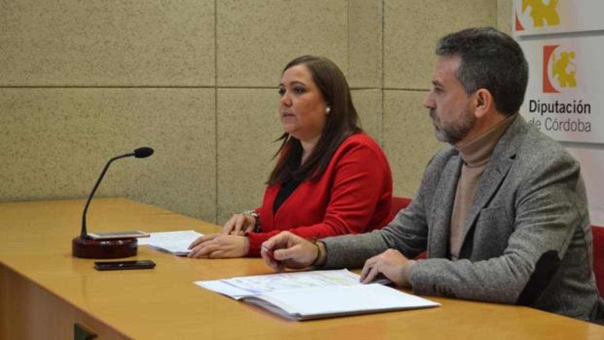 Los portavoces de PSOE e IU en una rueda de prensa