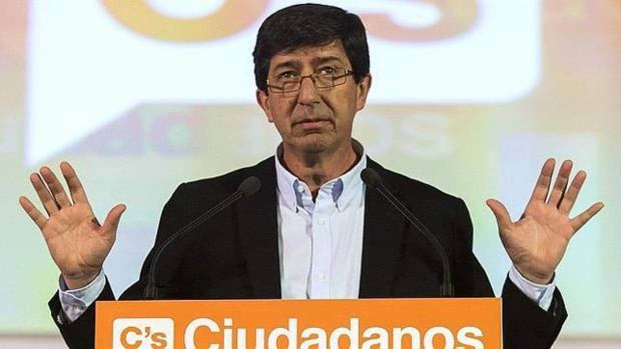 El portavoz de Ciudadanos y líder regional de la formación naranja, Juan Marín