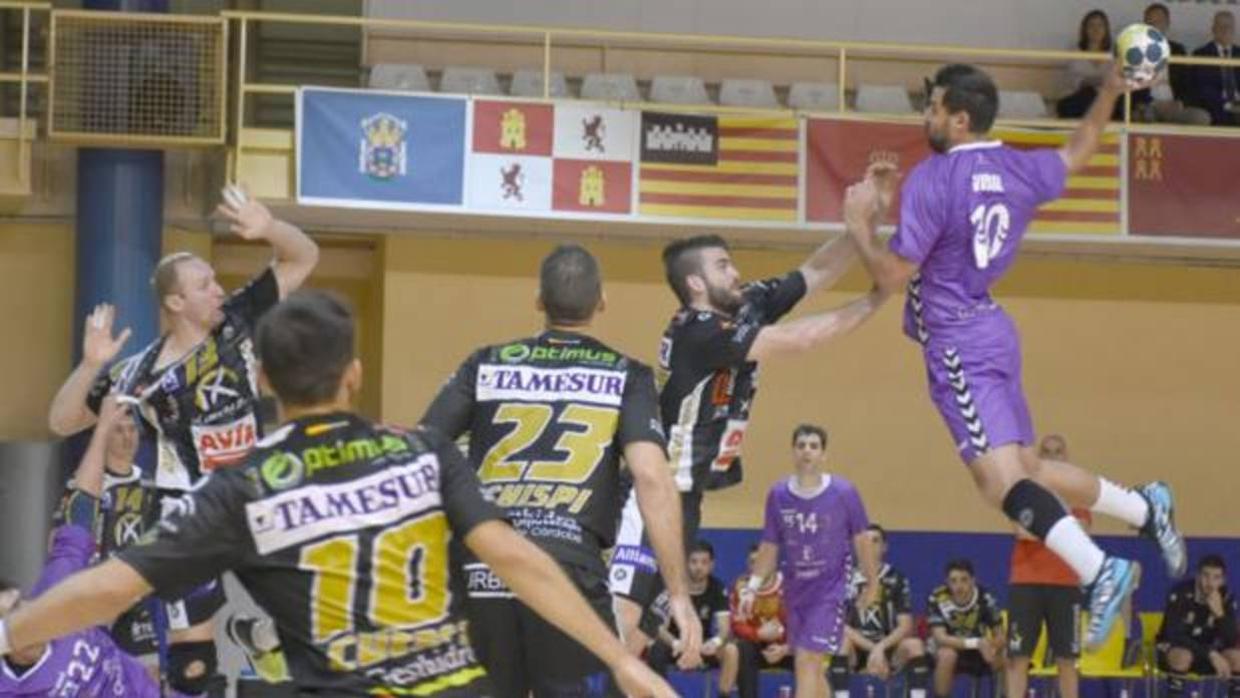 El Ángel Ximénez, en el partido ante el Guadalajara