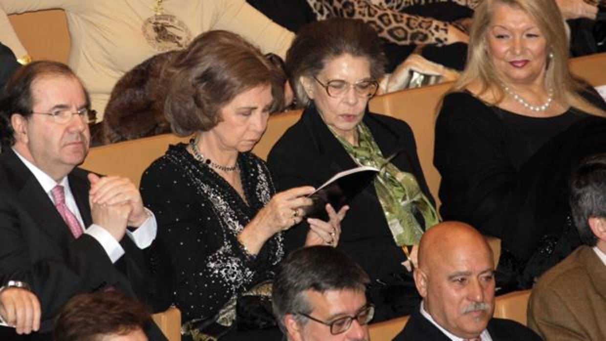 La Reina Sofía en un concierto