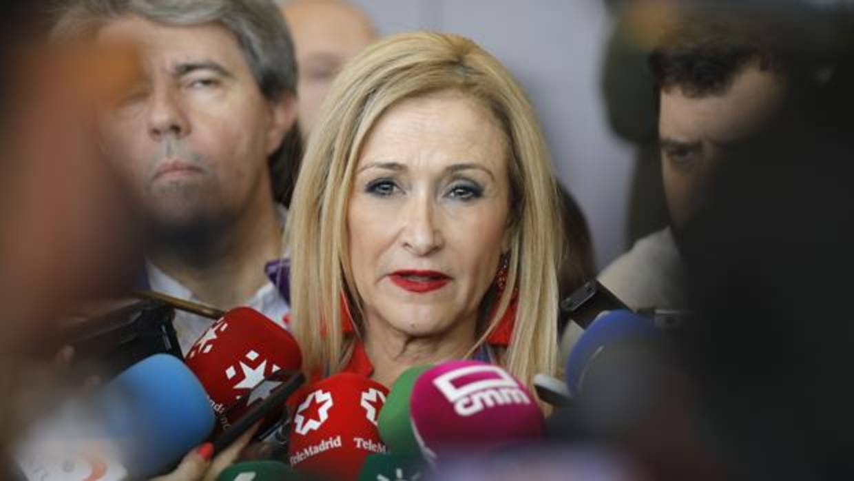La presidenta del PP de Madrid y de la Comunidad autónoma, Cristina Cifuentes