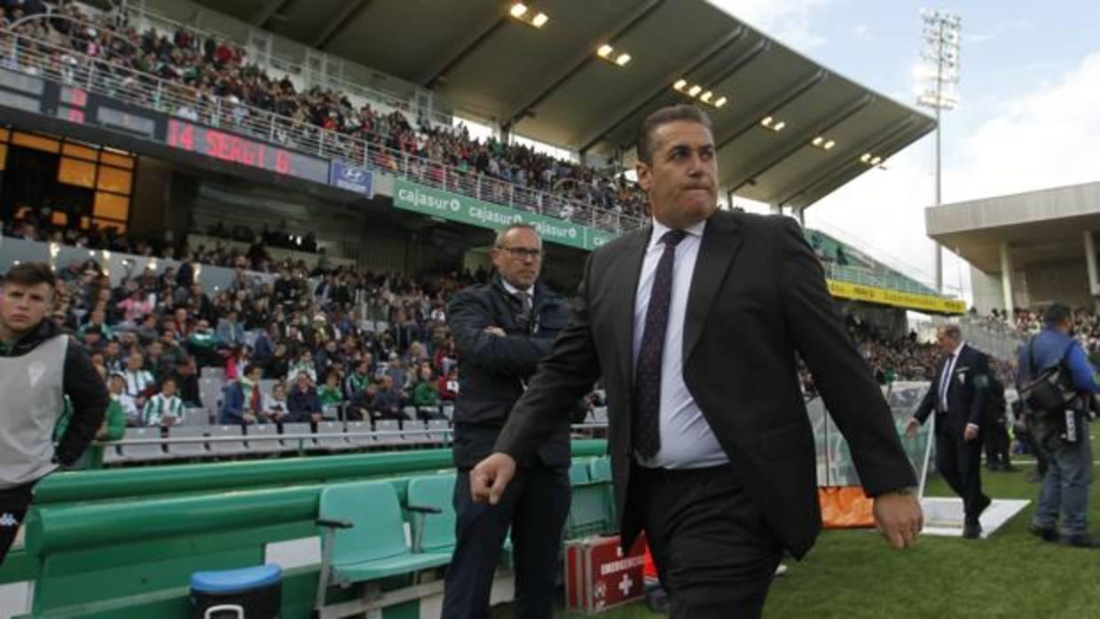 El entrenador del Córdoba CF, José Ramón Sandoval