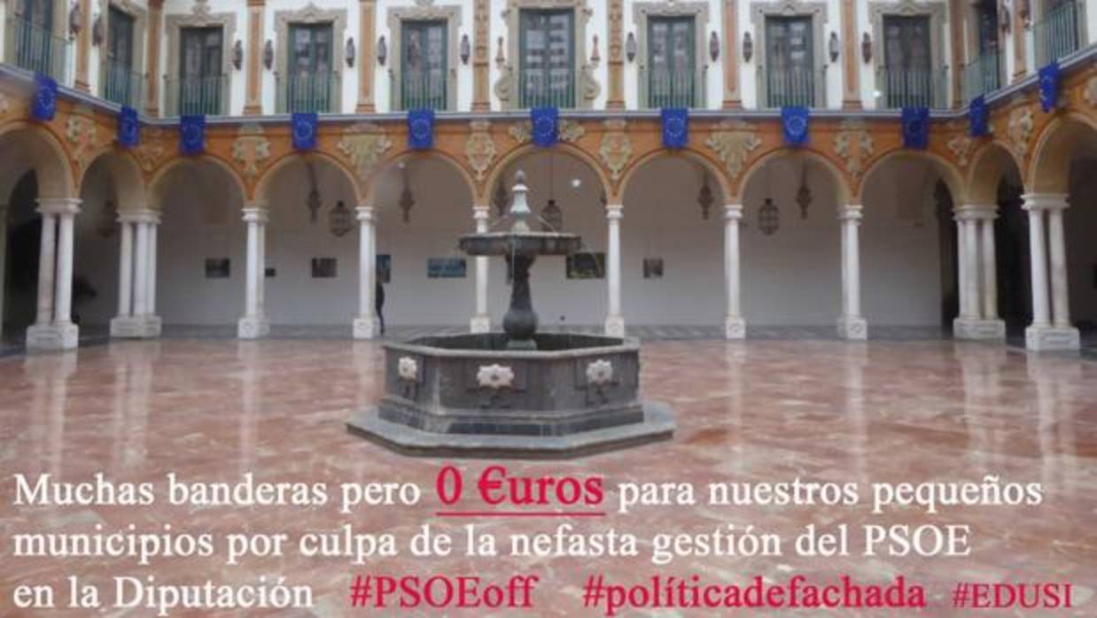 Foto difundida por el Grupo Popular de la Diputación en sus redes sociales