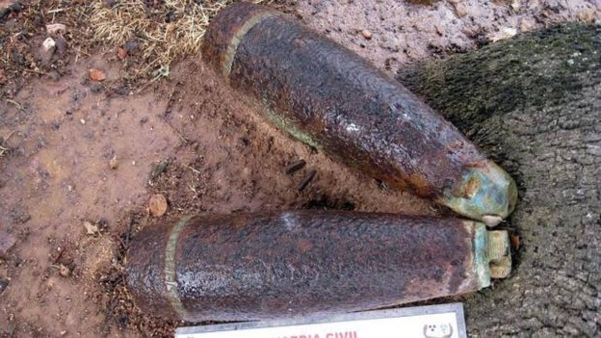 Otros proyectiles hallados por la Guardia Civil en intervenciones anteriores