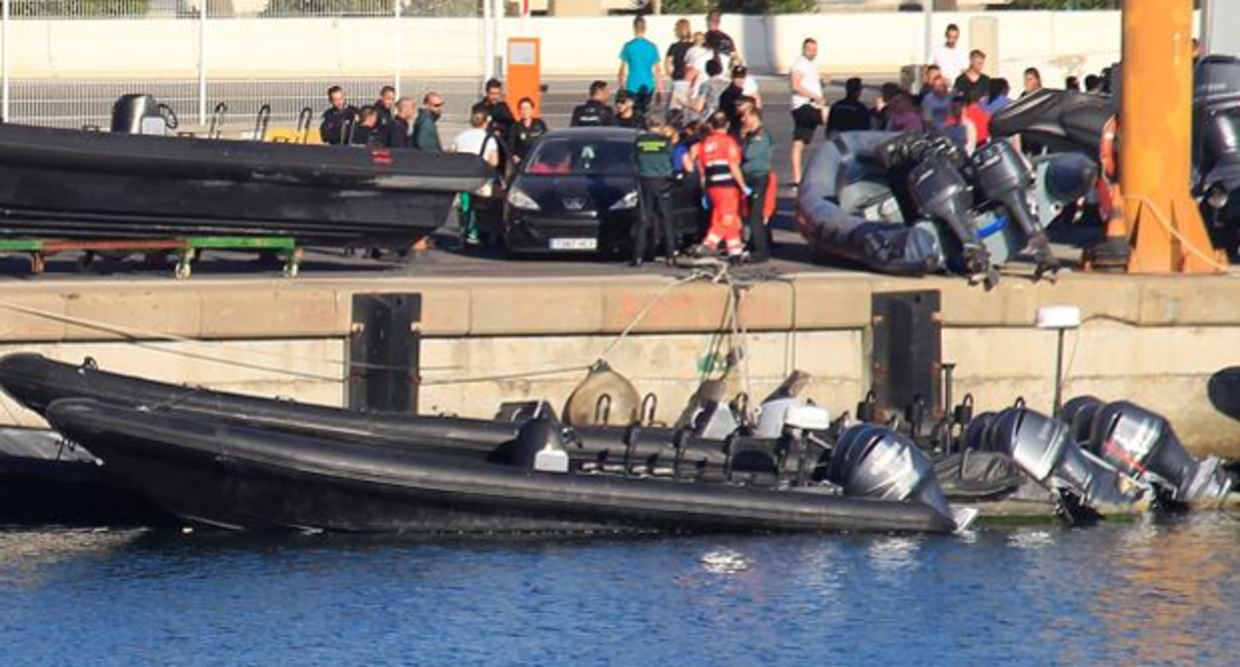 En la parte superior de la imagen,embarcación que terminó con la vida del pequeño