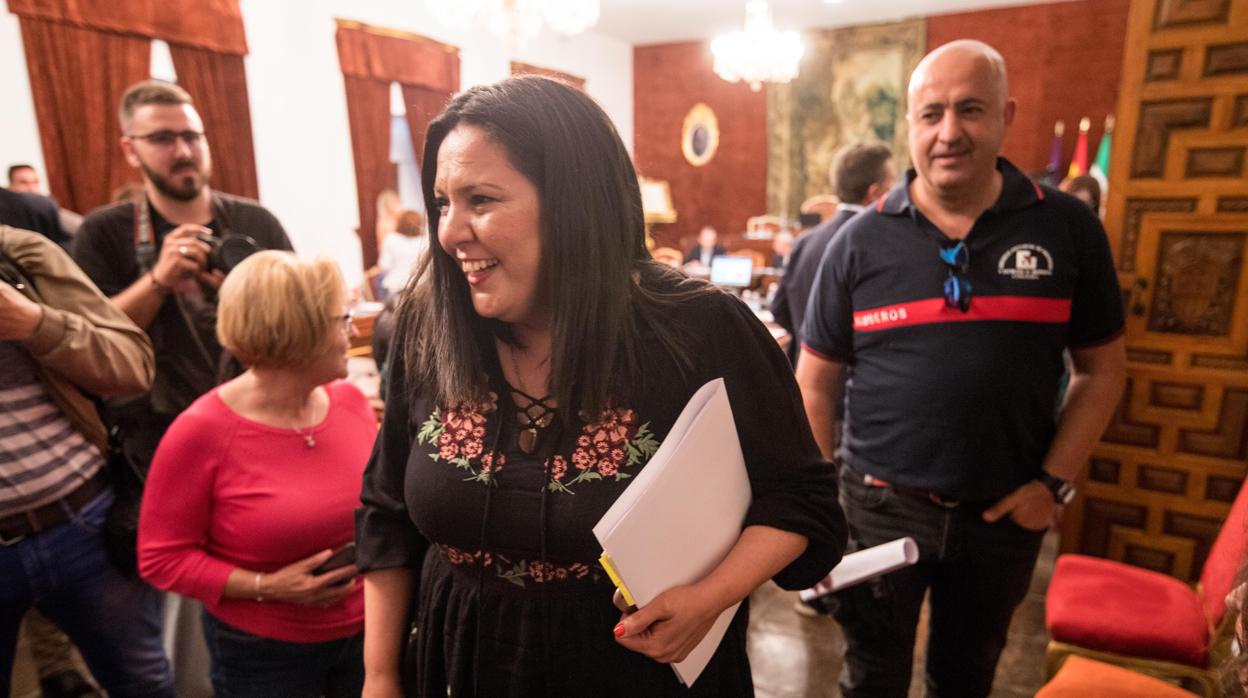 Dolores Amo, en el último Pleno ordinario de la Diputación