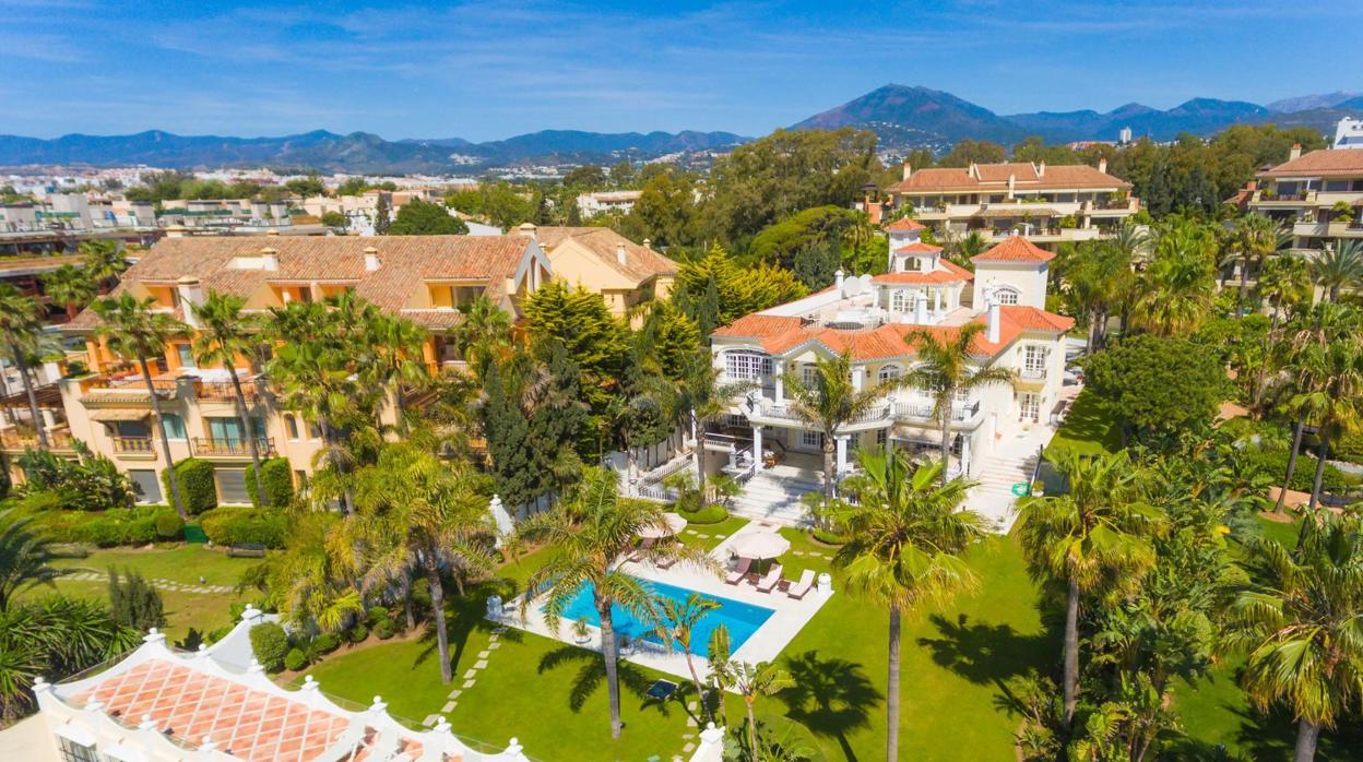 Vista aérea de la finca El Martinete