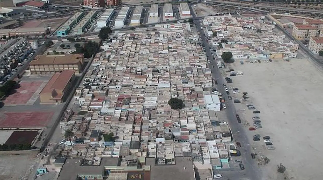 Vista aérea del barrio de El Puche