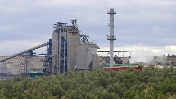 Instalaciones de la empresa Aceites y Energía Santamaría, en Lucena