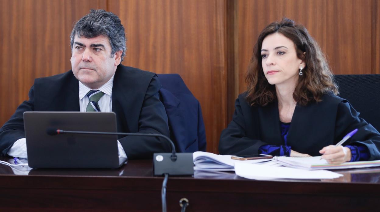 Luis García Navarro y Lourdes Fuster en el juicio del caso ERE