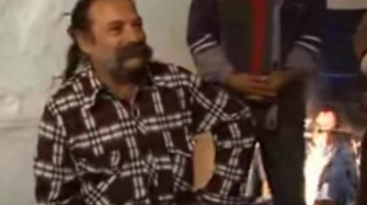 Fotograma de «El Canuto» en una entrevista en TVE donde declaró no haber trabajado nunca