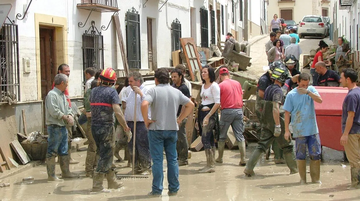 Inundaciones en Cañete de las Torres en 2011