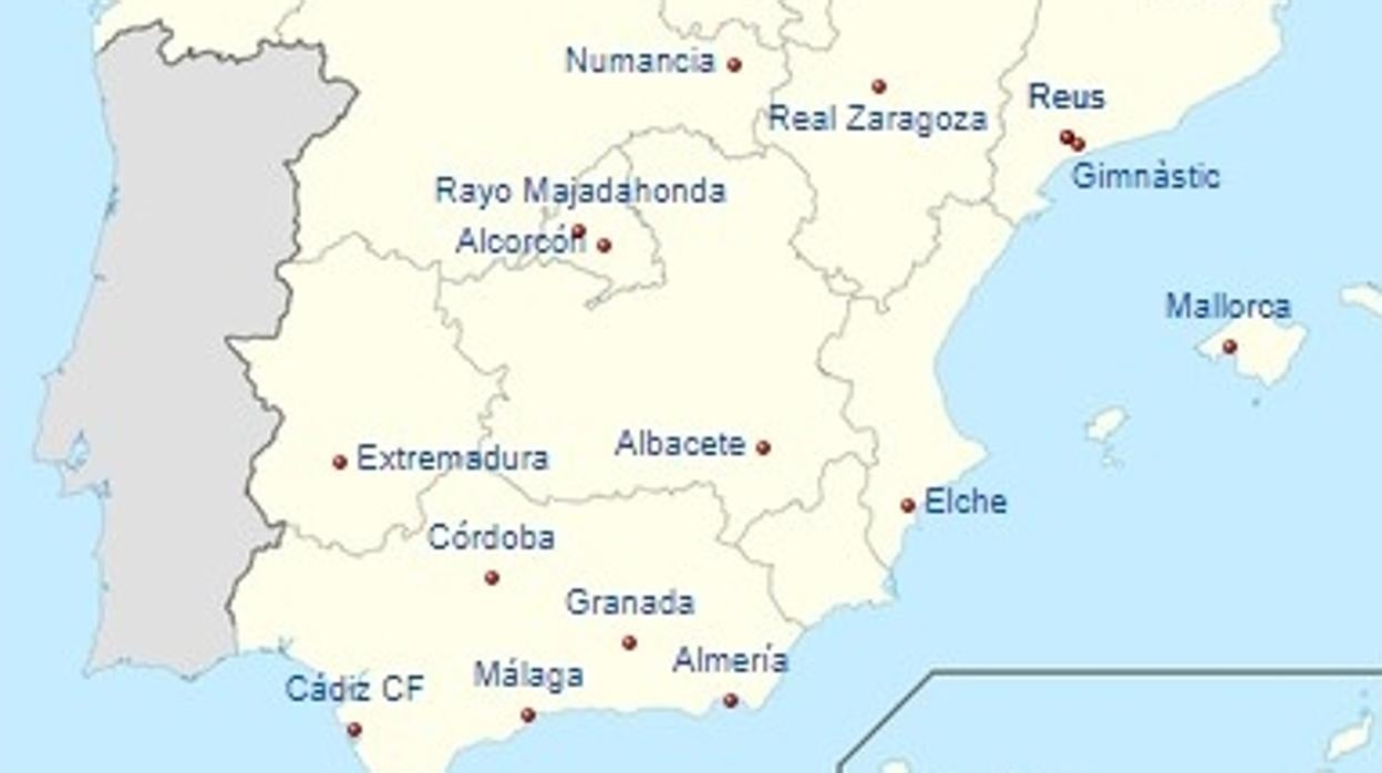 Imagen de los equipos que jugarán en Segunda la próxima temporada