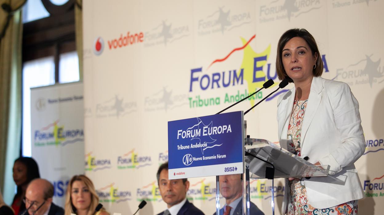 Isabel Ambrosio durante su intervención en el Nueva Economía Forum