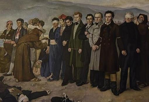 Antonio Gisbert inmortalizó en un lienzo el Fusilamiento de Torrijos