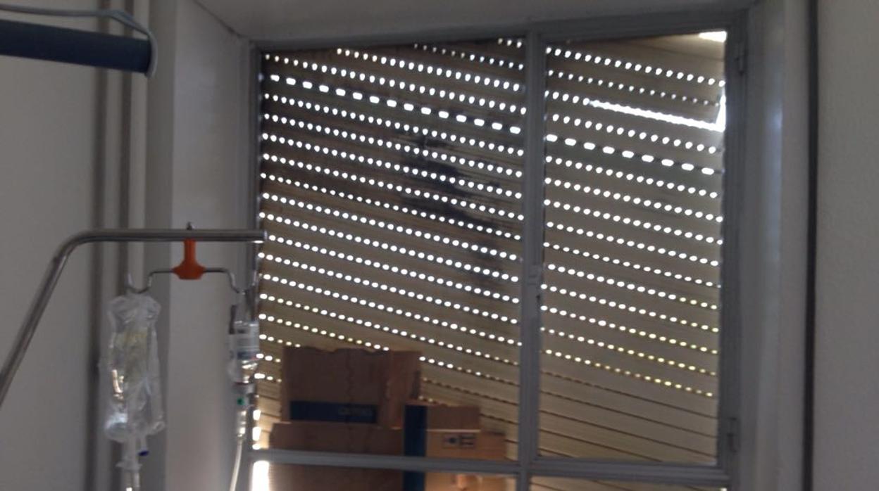 Persina desvencidada de una habitación del hospital Neuro-Traumatológico