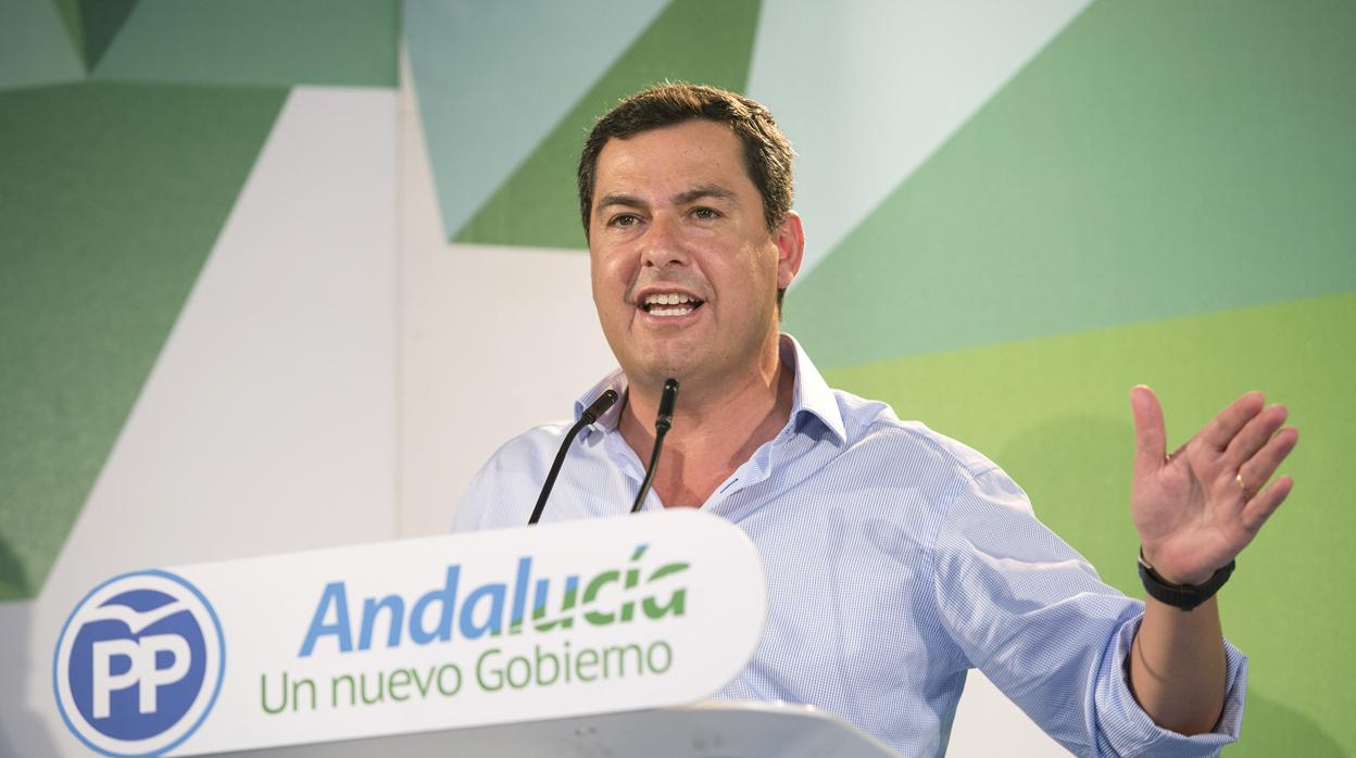 El presidente del PP andaluz, Juanma Moreno