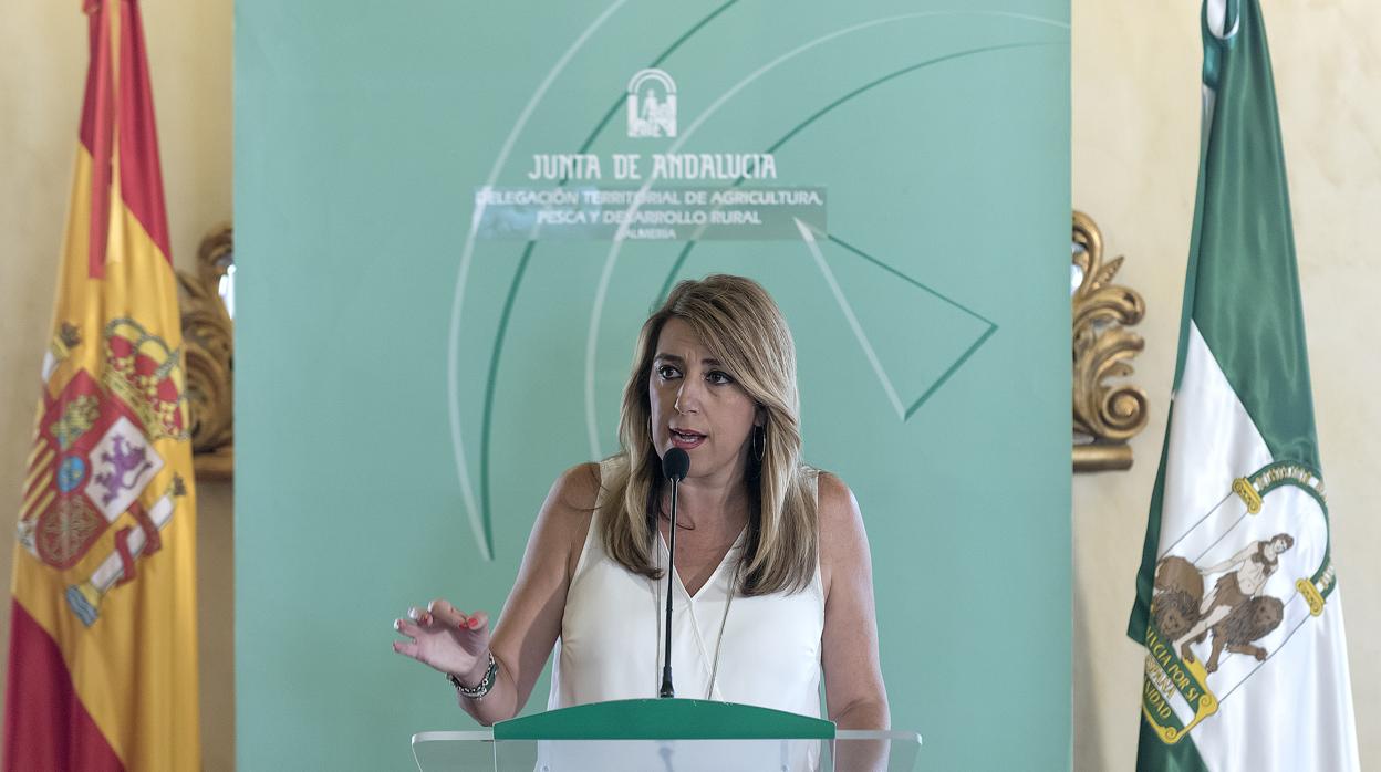 La presidenta de la Junta de Andalucía, Susana Díaz