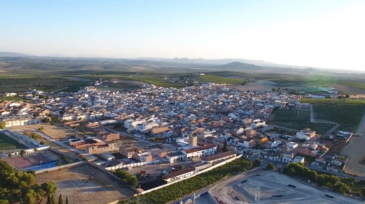 Vista aérea de Moriles tomada con un dron