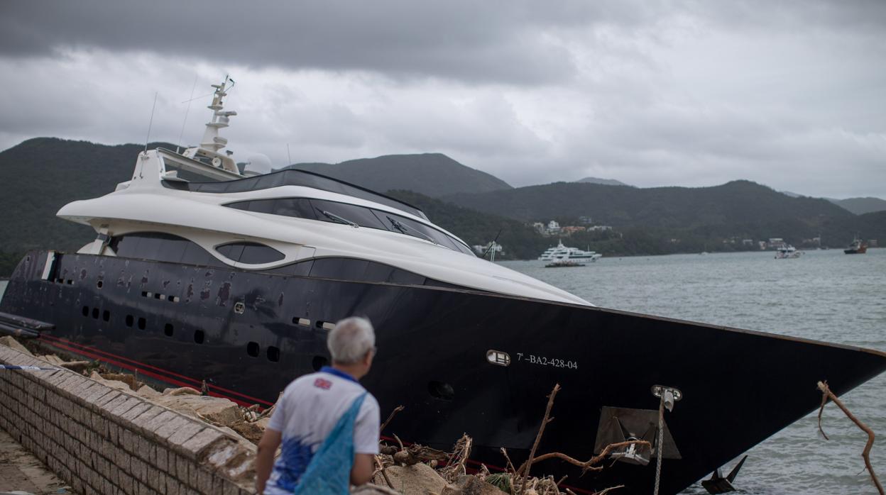 Efectos del tifón Mangkhut en Filipinas, donde se registraron unos 30 muertos