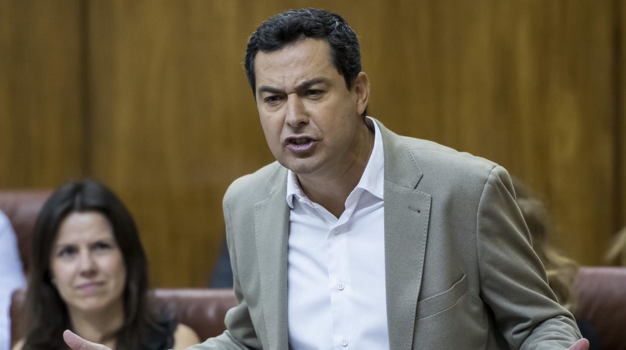 El líder el PP andaluz, Juanma Moreno