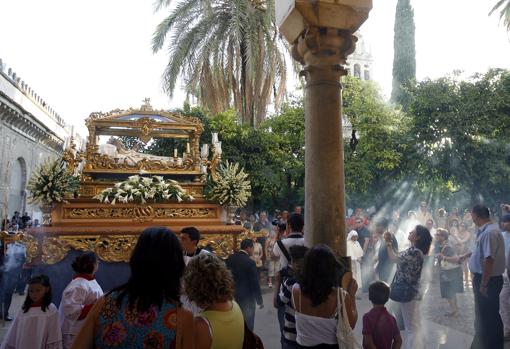 Procesión de la Virgen del Tránsito en la Mezquita-Catedral