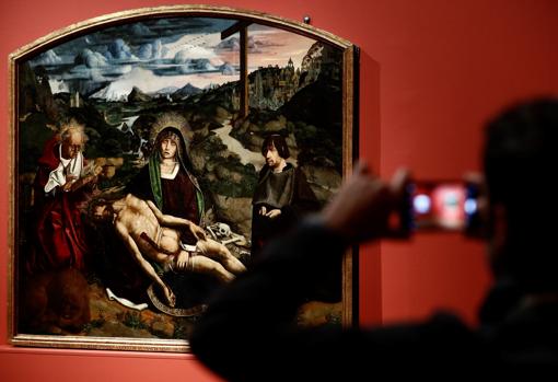 La «Piedad Desplá», considerada como obra cumbre de Bartolomé Bermejo