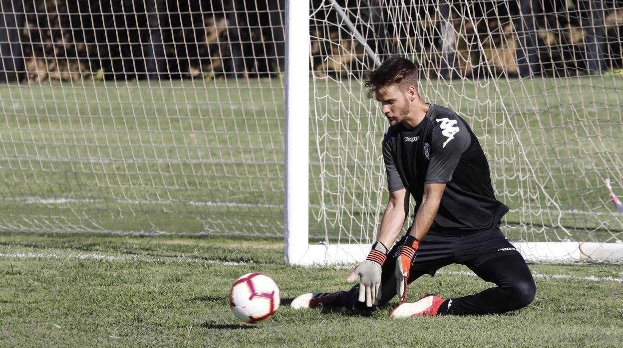 Lavín, en un entrenamiento