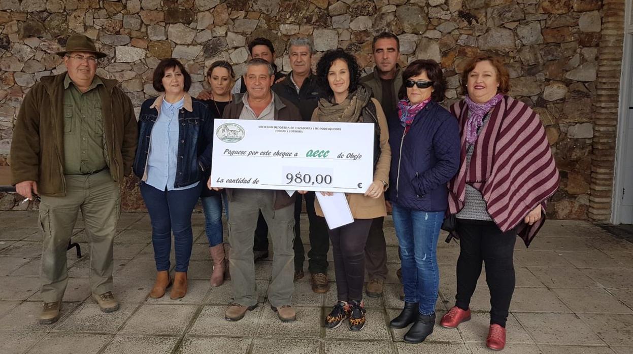 Miembros de la Sociedad de Caza de Obejo