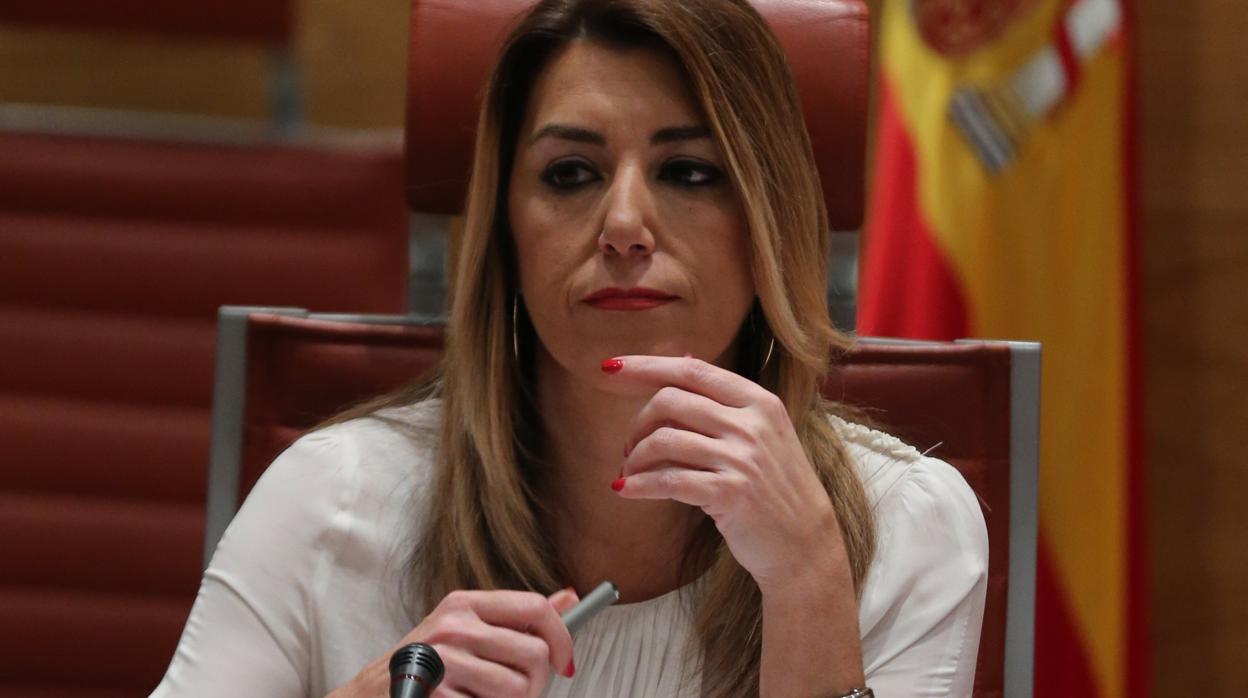 La presidenta de la Junta de Andalucía, Susana Díaz, comparece en el Senado