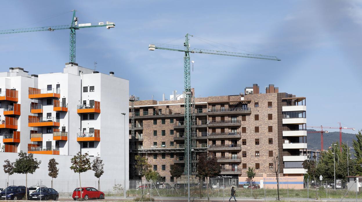 Edificios en construcción en la zona de Poniente