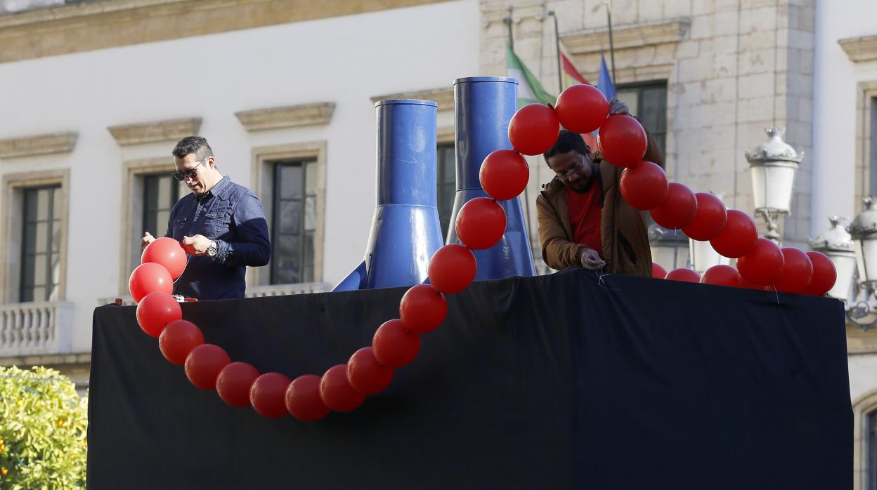 Preparativos de la fiesta de las Tendillas