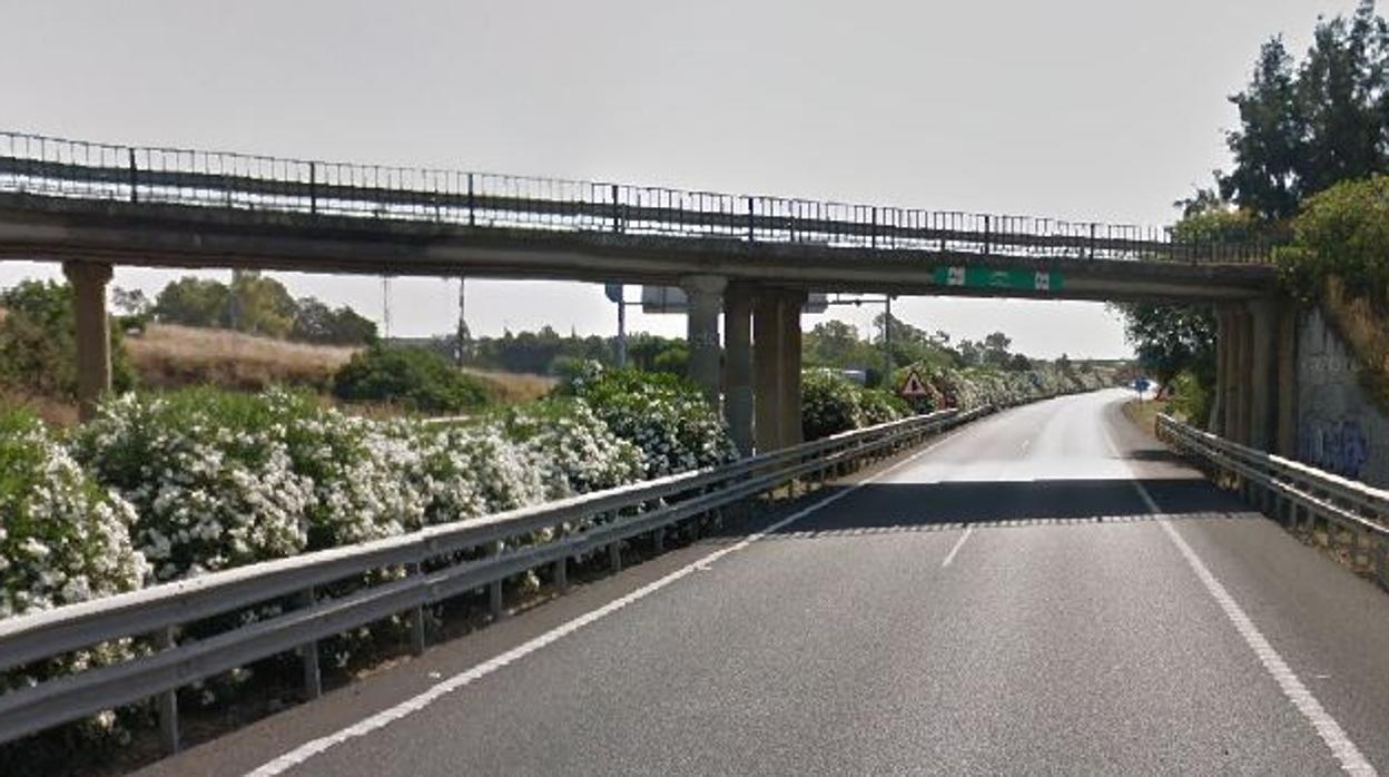 El kilómetro 133 de la autovía a-92, donde se produjo la colisión