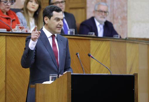 Segundo dia del pleno de investidura de Juanma Moreno como presidente de la Junta de Andalucia