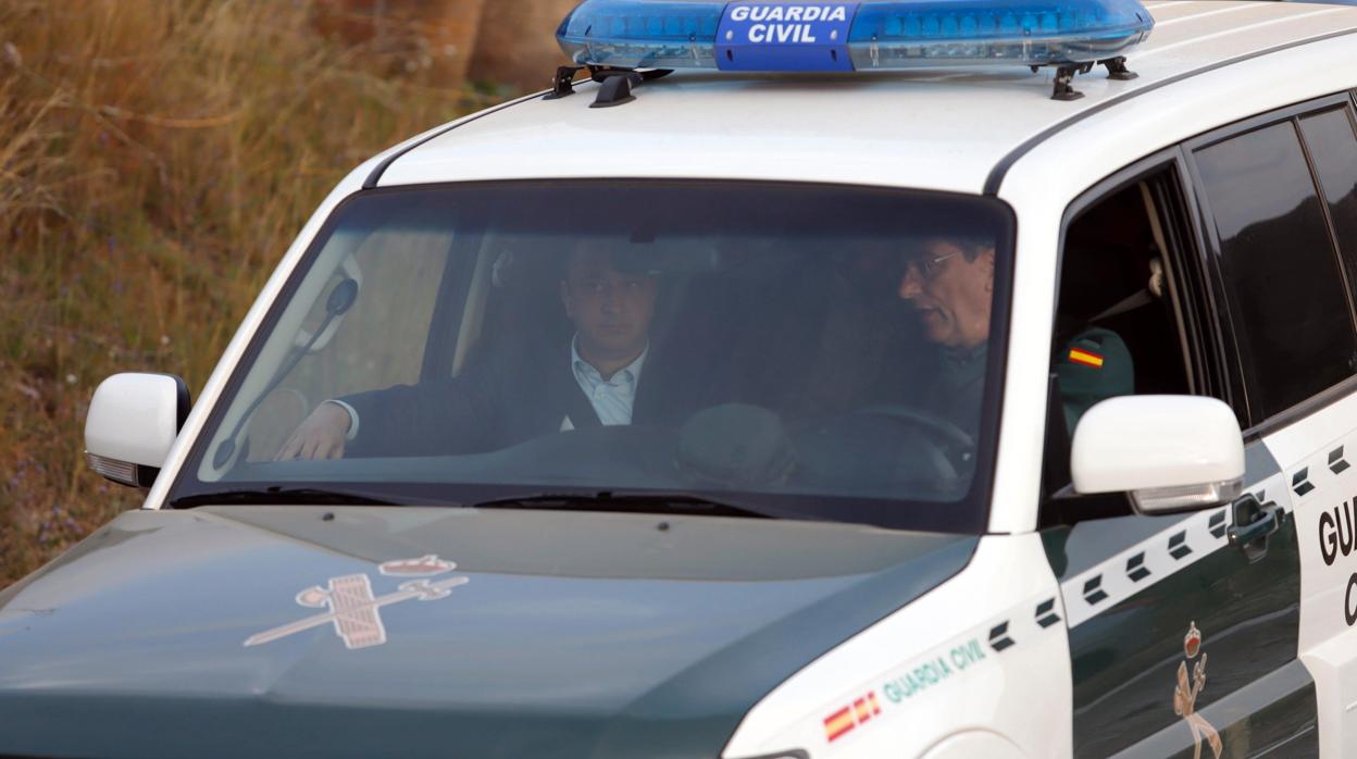 Alfonso Rodríguez Gómez de Celis, en Totalán, la semana pasada