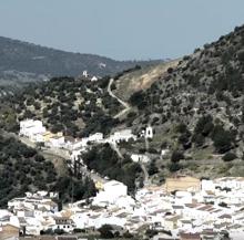 Ladera de la montaña donde se ubican los restos