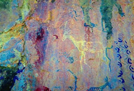 Imagen de una parte de las pinturas de Algodonales