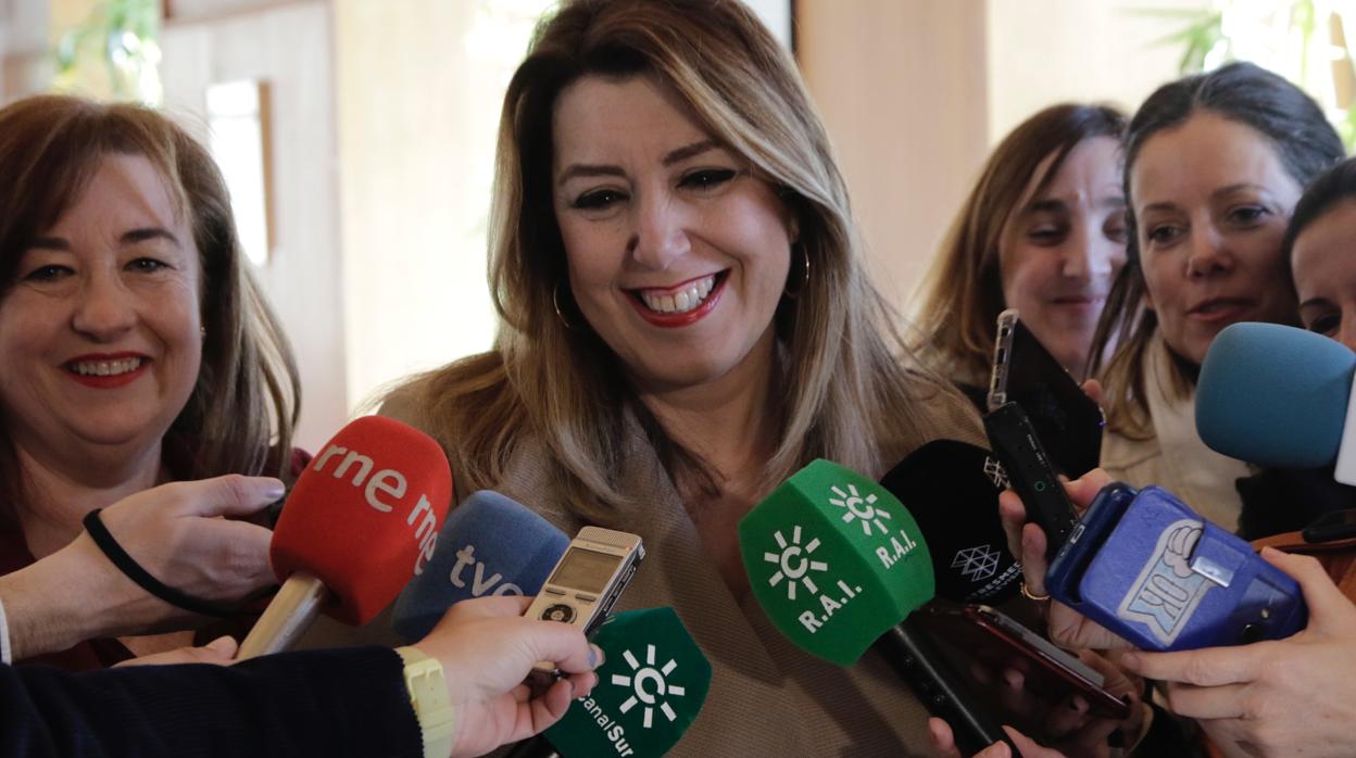 Susana Dïaz, este viernes en Sevilla