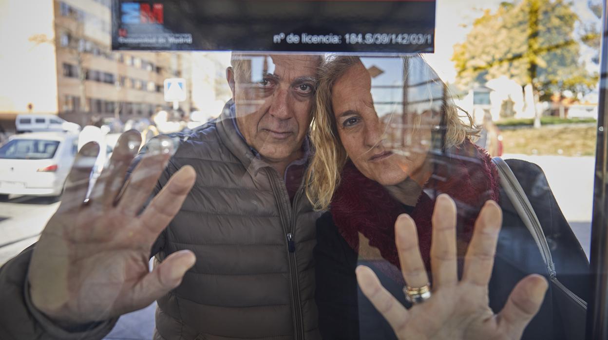 Isidro, padre de Paco Molina, este sábado en Madrid en el día de los Desaparecidos