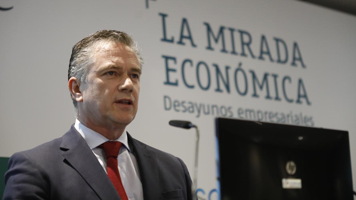 García Bahamonde, hoy durante su intervención en La Mirada Económica de ABC Córdoba