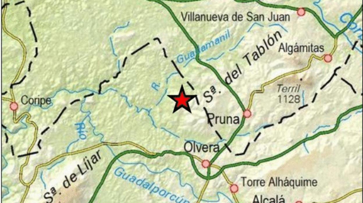 El terremoto de magnitud 4.0 ha tenido el epicentro en Olvera, en Cádiz