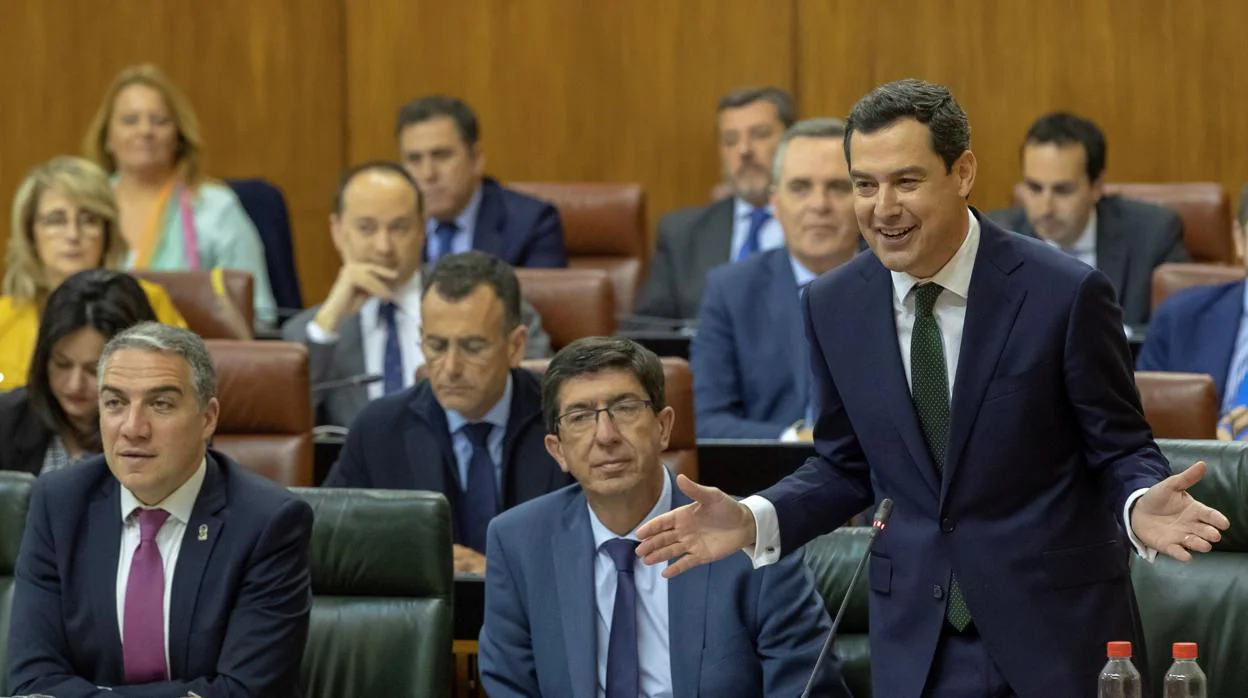 Imagen del Parlamento andaluz el jueves 21