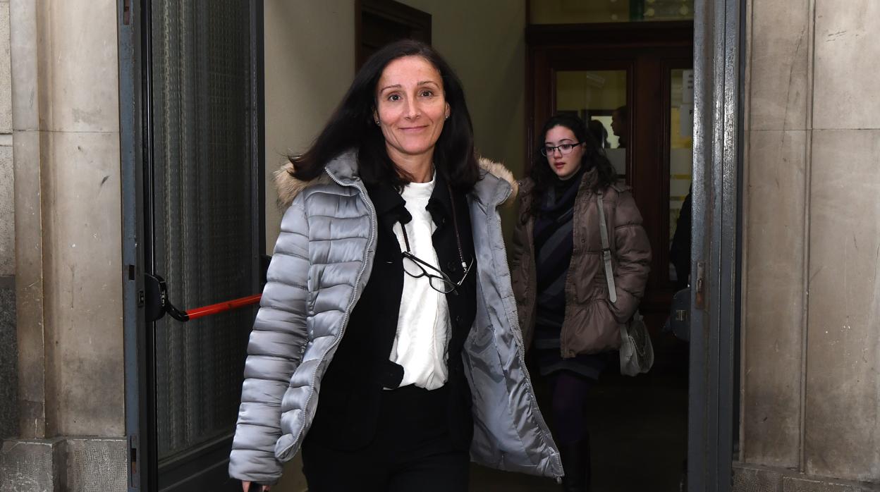 La juez Núñez Bolaños, a su salida del juzgado