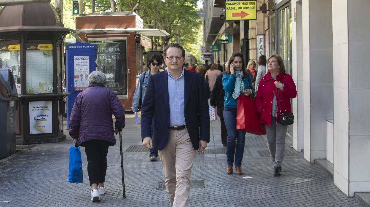 El candidato de Vox, antes de la entrevista