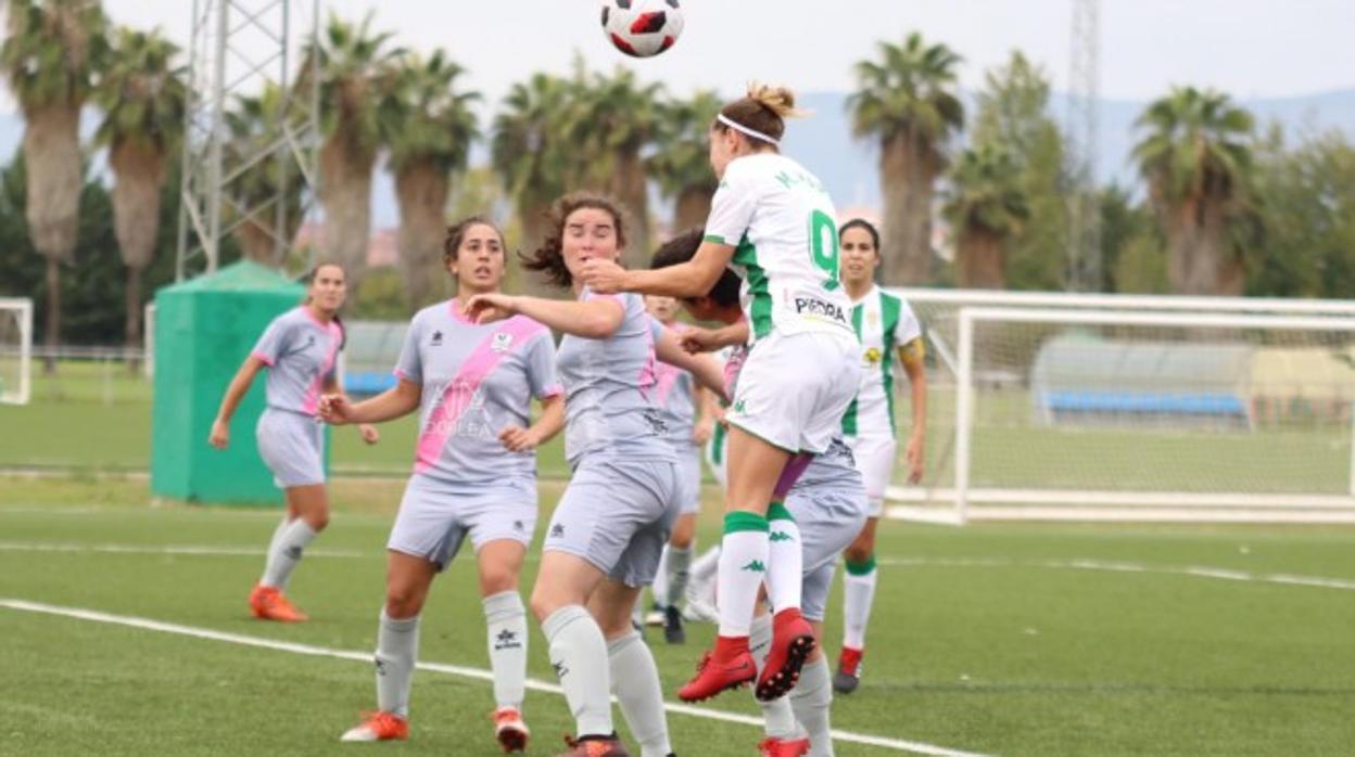 Las jugadoras del Pozoalbense, ante el Córdoba