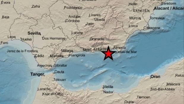 Un terremoto de magnitud 3,2 con epicentro en La Mojonera se deja sentir en Almería